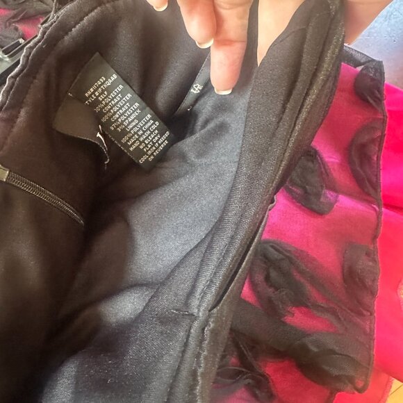 Vintage LOVE TEASE Satin Party Cocktail Dress Size 1 - Picture 9 of 10